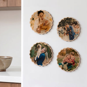 Wavy Circle Fridge Magnet