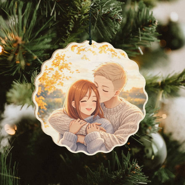 Ai Filter Wavy Christmas Decoration