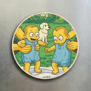 AI Filter Circle Fridge Magnet