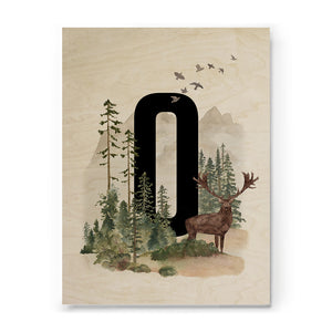Woodland Alphabet print