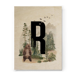 Woodland Alphabet print