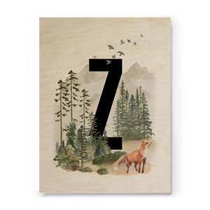 Woodland Alphabet print
